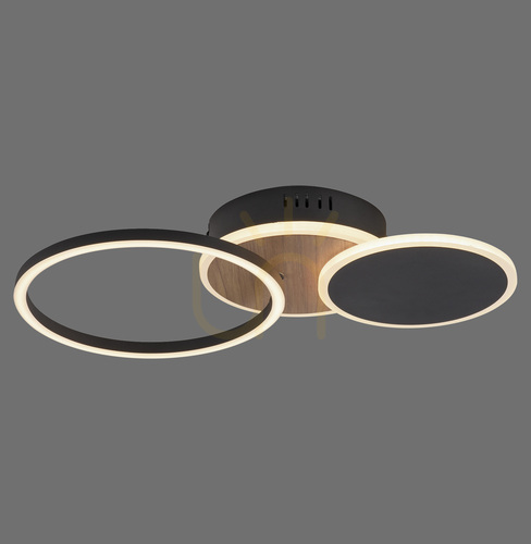 Verifica SEVENT 14116-78 Lampa de tavan, finisaj lemn, 1xLED