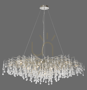Lampa suspendată ICICLE 2031-55, argintie, 15xG9 small 1