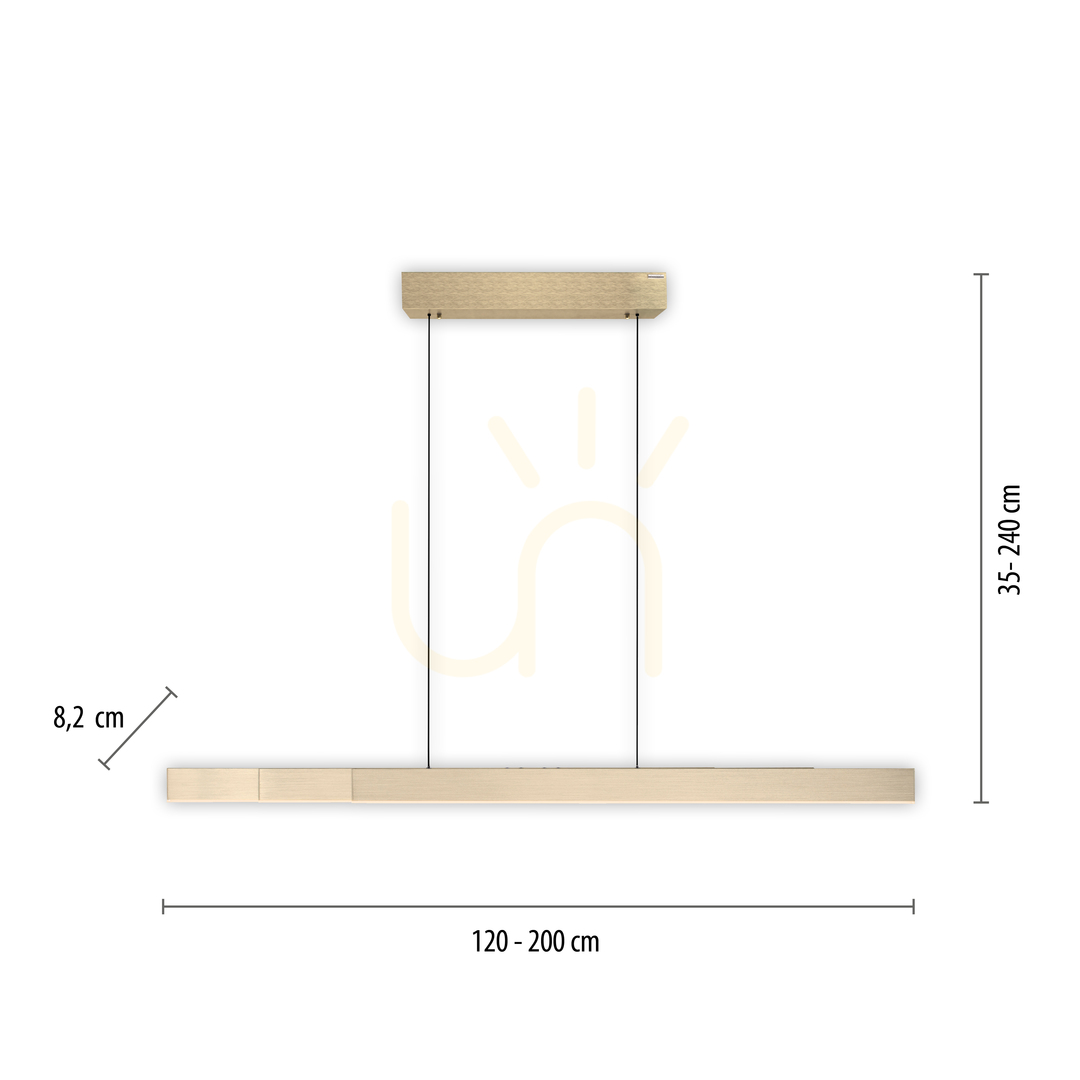 Afişa PURE-MOTO-RISE 2545-60 Auriu, lampă suspendată cu 3 LED-uri PURE-MOTO-RISE 2545-60 Auriu, lampă suspendată cu 3 LED-uri