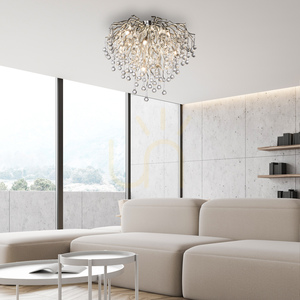 ICICLE 8091-55 Lampa de tavan argintie, 9xG9 small 12