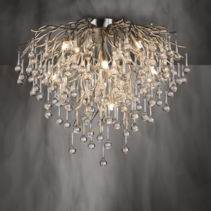 ICICLE 8091-55 Lampa de tavan argintie, 9xG9 small 5