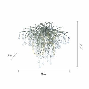 ICICLE 8091-55 Lampa de tavan argintie, 9xG9 small 8