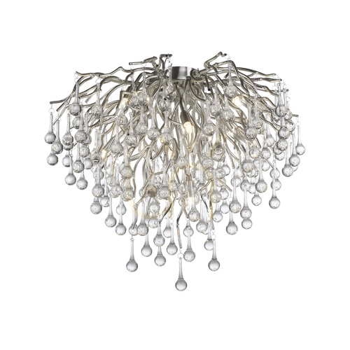 Verifica ICICLE 8091-55 Lampa de tavan argintie, 9xG9