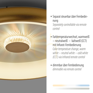 VERTIGO 14386-60 Lampa de tavan, alamă, 1xLED small 3