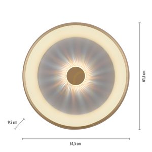 VERTIGO 14386-60 Lampa de tavan, alamă, 1xLED small 8