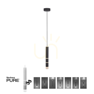 Pendul LED negru Paul Neuhaus PURE-VEGA 2211-18, 3000 K small 1