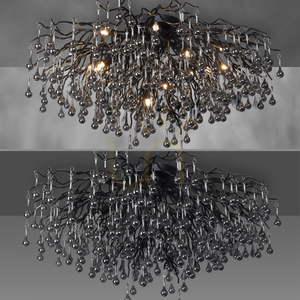 ICICLE 8092-18 Lampa de tavan, negru, 14xG9 small 15
