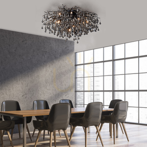 ICICLE 8092-18 Lampa de tavan, negru, 14xG9 small 16