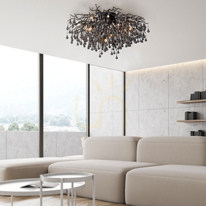 ICICLE 8092-18 Lampa de tavan, negru, 14xG9 small 2