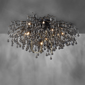 ICICLE 8092-18 Lampa de tavan, negru, 14xG9 small 5