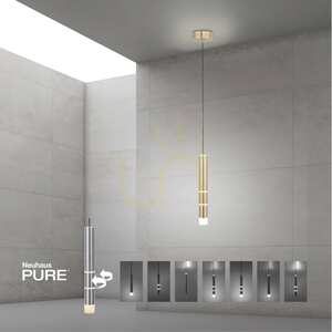 PURE-VEGA 2211-60 Lampa suspendată din alamă cu 4 LED-uri small 10
