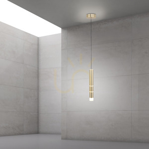 PURE-VEGA 2211-60 Lampa suspendată din alamă cu 4 LED-uri small 2