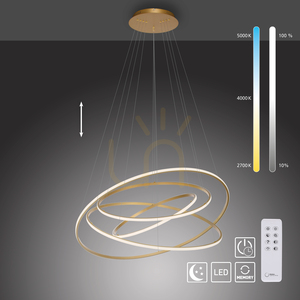 TESSARA 2124-60 Lampa suspendată din alamă cu 1 LED 13 TESSARA 2124-60 Lampa suspendată din alamă cu 1 LED small 13