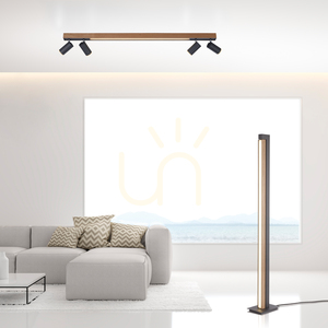 PURE-LINES 6121-79 Lampa de tavan, finisaj lemn, 5 LED-uri small 10