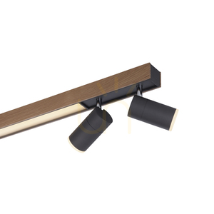 PURE-LINES 6121-79 Lampa de tavan, finisaj lemn, 5 LED-uri small 12