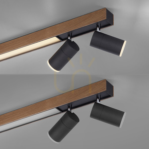 PURE-LINES 6121-79 Lampa de tavan, finisaj lemn, 5 LED-uri small 15