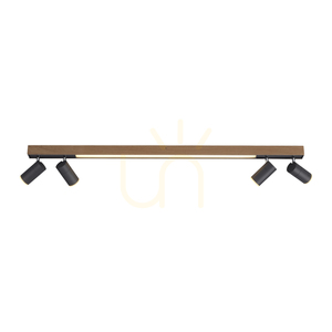 PURE-LINES 6121-79 Lampa de tavan, finisaj lemn, 5 LED-uri small 16