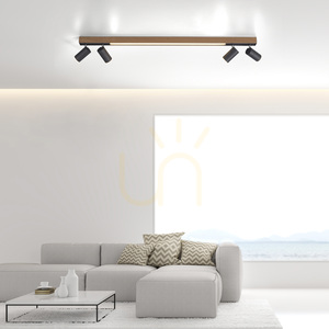 PURE-LINES 6121-79 Lampa de tavan, finisaj lemn, 5 LED-uri small 2