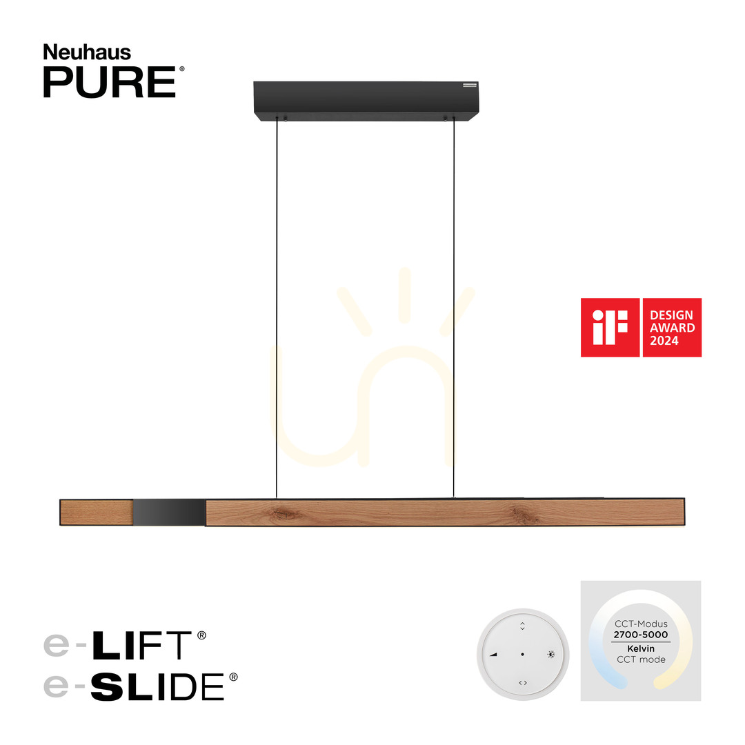 Vedere PURE MOTO-RISE 2545-79 Lampă suspendată din lemn cu 3 LED-uri PURE MOTO-RISE 2545-79 Lampă suspendată din lemn cu 3 LED-uri