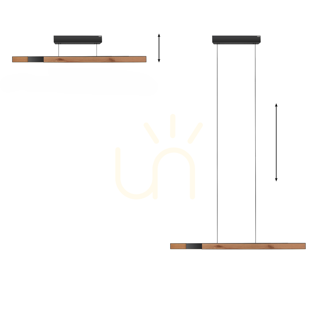 Vedere PURE MOTO-RISE 2545-79 Lampă suspendată din lemn cu 3 LED-uri PURE MOTO-RISE 2545-79 Lampă suspendată din lemn cu 3 LED-uri