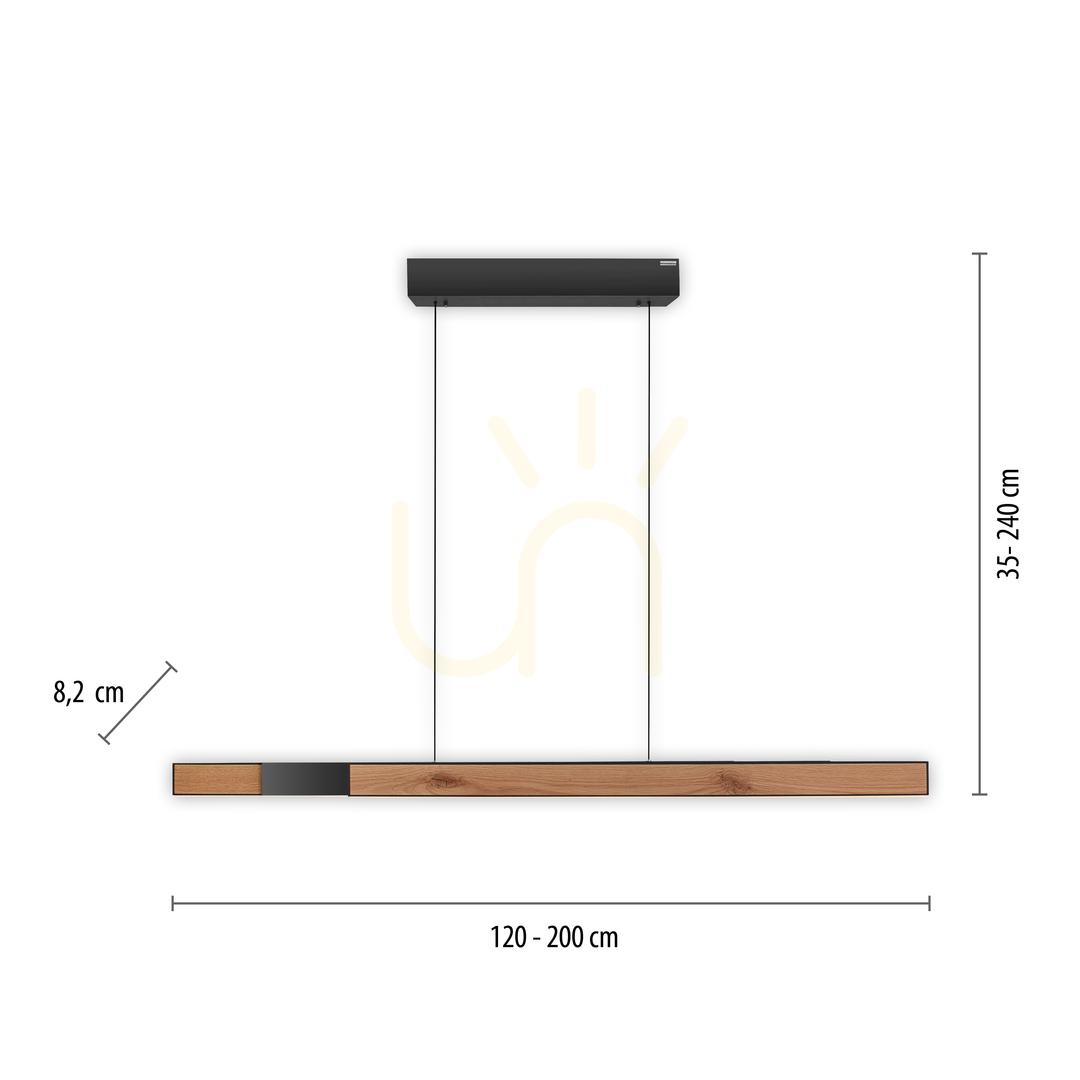 Afişa PURE MOTO-RISE 2545-79 Lampă suspendată din lemn cu 3 LED-uri PURE MOTO-RISE 2545-79 Lampă suspendată din lemn cu 3 LED-uri