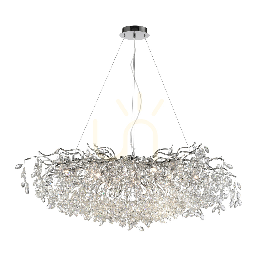 Spectacol Lampa suspendată RICICLE 2036-17, cromată, 13xG9 Lampa suspendată RICICLE 2036-17, cromată, 13xG9