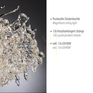 RICICLE 6054-17 Lampa de tavan cromată, 13xG9 small 3