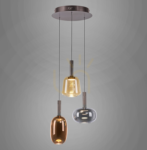 Verifica Lampa suspendată IRIDES 2679-70 multicoloră cu 3 LED-uri
