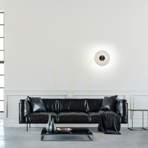 PURE VITRUM 6082-34 Aplică de perete maro, 1xLED small 2