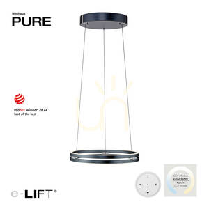 Lampă suspendată PURE E-LOOP 2550-15, gri, cu 2 LED-uri 1 Lampă suspendată PURE E-LOOP 2550-15, gri, cu 2 LED-uri small 1