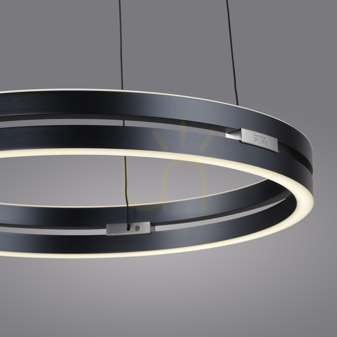 previzualizare Lampă suspendată PURE E-LOOP 2550-15, gri, cu 2 LED-uri Lampă suspendată PURE E-LOOP 2550-15, gri, cu 2 LED-uri