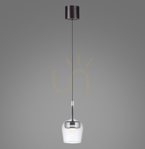 Verifica Q-KON 2741-21 Lampa suspendată argintie cu 1 LED
