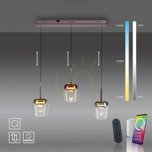 Q-KON 2742-70 Lampă suspendată multicoloră cu 3 LED-uri 12 Q-KON 2742-70 Lampă suspendată multicoloră cu 3 LED-uri small 12