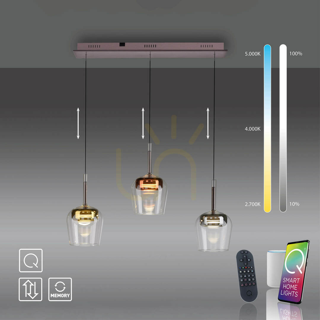 previzualizare Q-KON 2742-70 Lampă suspendată multicoloră cu 3 LED-uri Q-KON 2742-70 Lampă suspendată multicoloră cu 3 LED-uri
