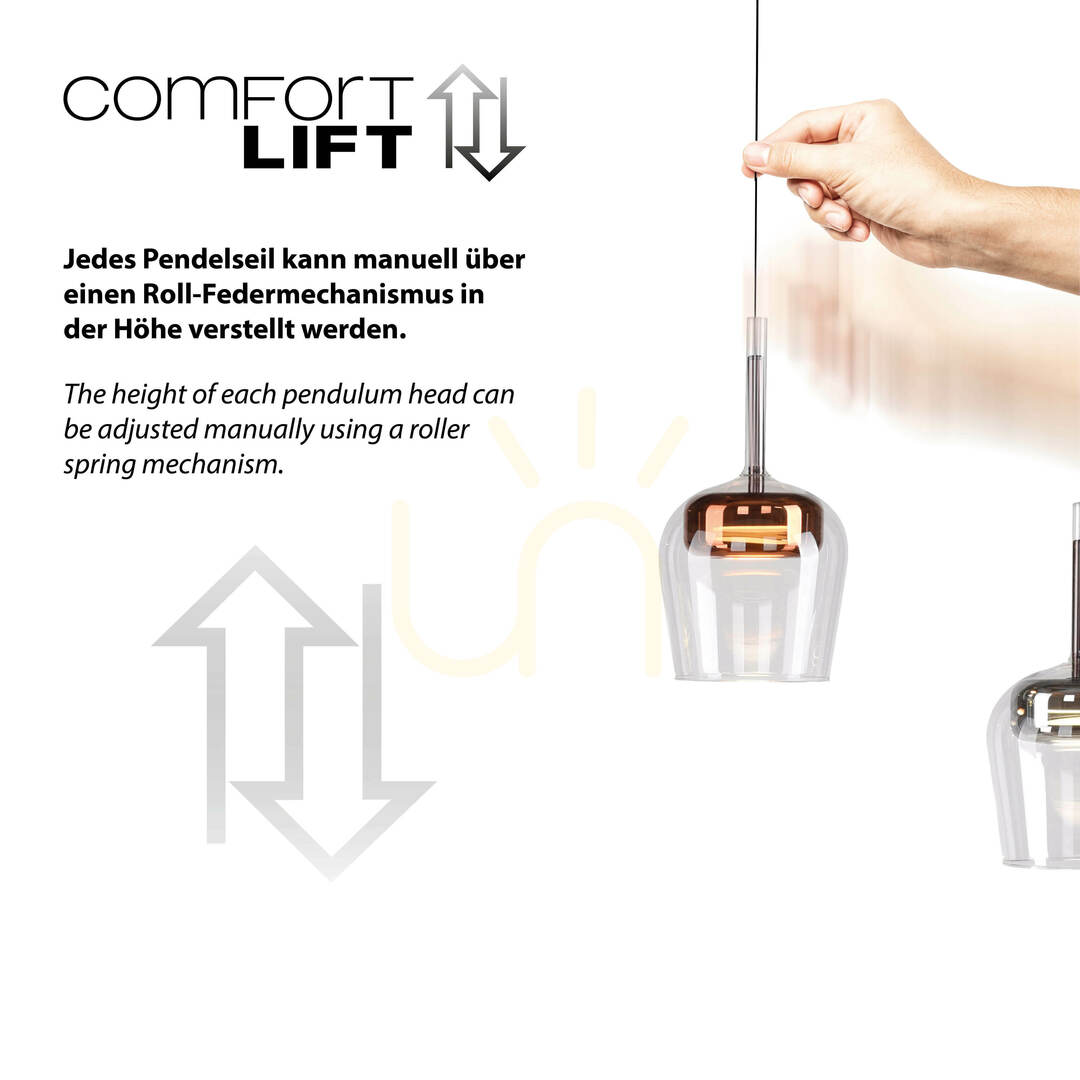 Vedere Q-KON 2742-70 Lampă suspendată multicoloră cu 3 LED-uri Q-KON 2742-70 Lampă suspendată multicoloră cu 3 LED-uri