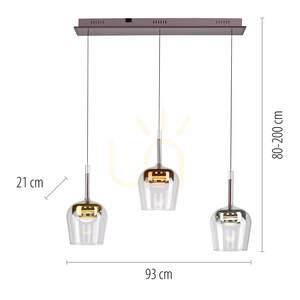 Q-KON 2742-70 Lampă suspendată multicoloră cu 3 LED-uri 8 Q-KON 2742-70 Lampă suspendată multicoloră cu 3 LED-uri small 8