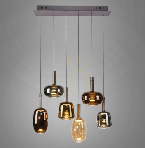 Verifica Lampa suspendată IRIDES 2681-70 multicoloră cu 6 LED-uri