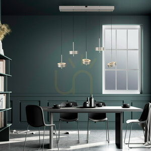 Lampă suspendată LED Paul Neuhaus Q-ROTATE 2249-95, 5 surse de lumină, culoarea aluminiului small 18