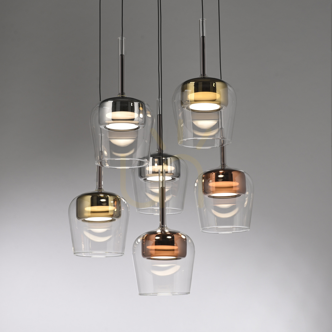 Vedere Q-KON 2744-70 Lampă suspendată multicoloră cu 6 LED-uri Q-KON 2744-70 Lampă suspendată multicoloră cu 6 LED-uri
