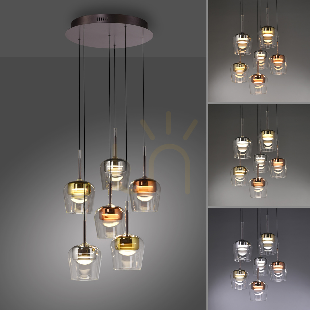 Verifica Q-KON 2744-70 Lampă suspendată multicoloră cu 6 LED-uri Q-KON 2744-70 Lampă suspendată multicoloră cu 6 LED-uri