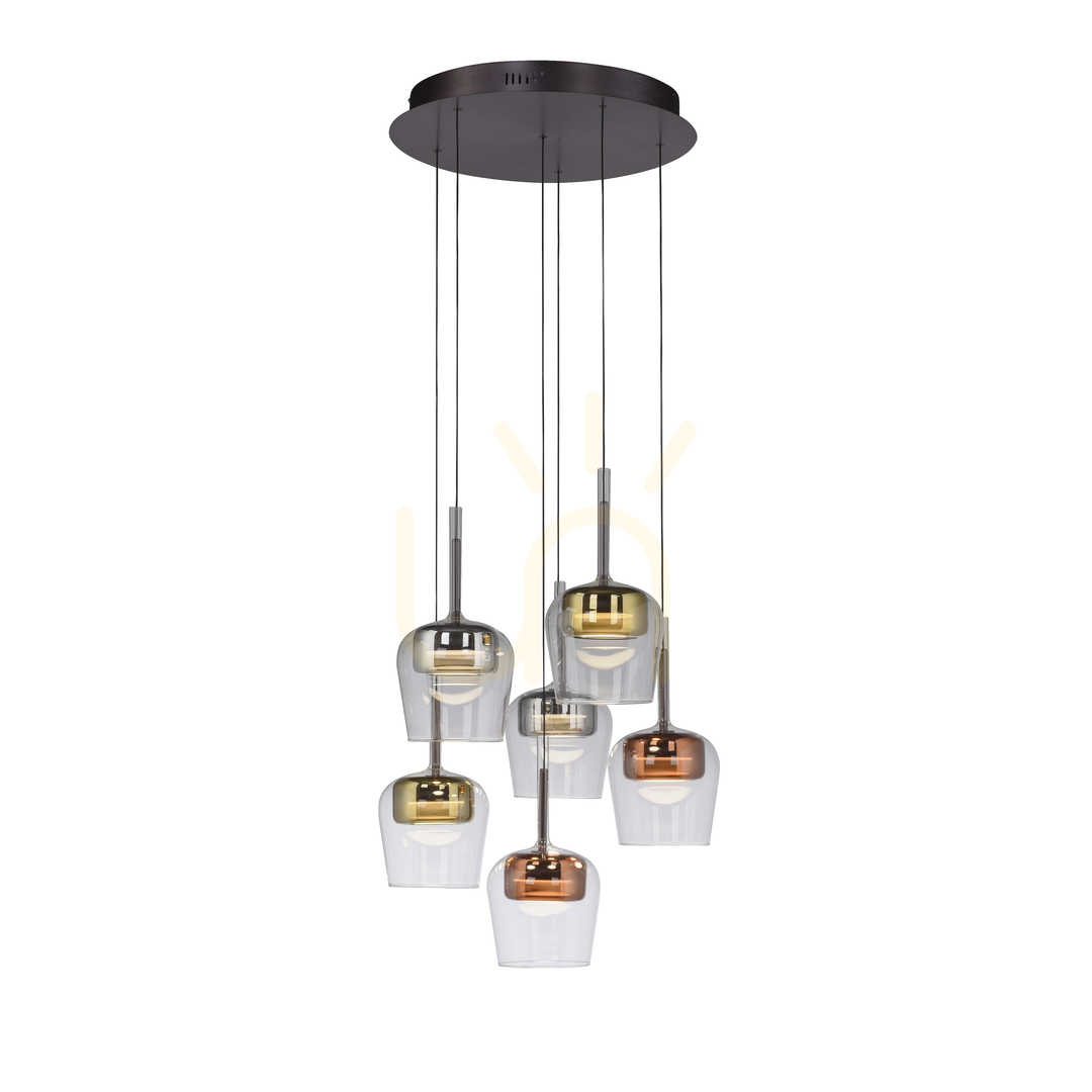 previzualizare Q-KON 2744-70 Lampă suspendată multicoloră cu 6 LED-uri Q-KON 2744-70 Lampă suspendată multicoloră cu 6 LED-uri
