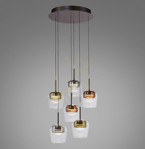 Q-KON 2744-70 Lampă suspendată multicoloră cu 6 LED-uri 0 Q-KON 2744-70 Lampă suspendată multicoloră cu 6 LED-uri small 0