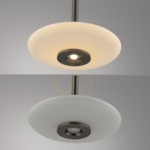 PURE VITRUM 2053-34 Maro, lampă suspendată cu 2 LED-uri small 22