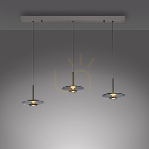 PURE VITRUM 2083-15 Lampa suspendată gri cu 6 LED-uri small 5
