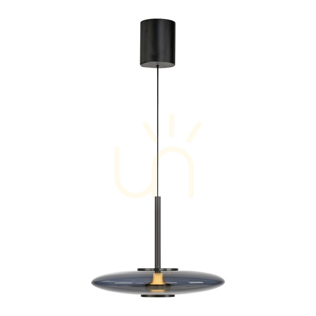 Spectacol Lampă suspendată PURE E-VITRUM 2084-15, gri, cu 2 LED-uri Lampă suspendată PURE E-VITRUM 2084-15, gri, cu 2 LED-uri
