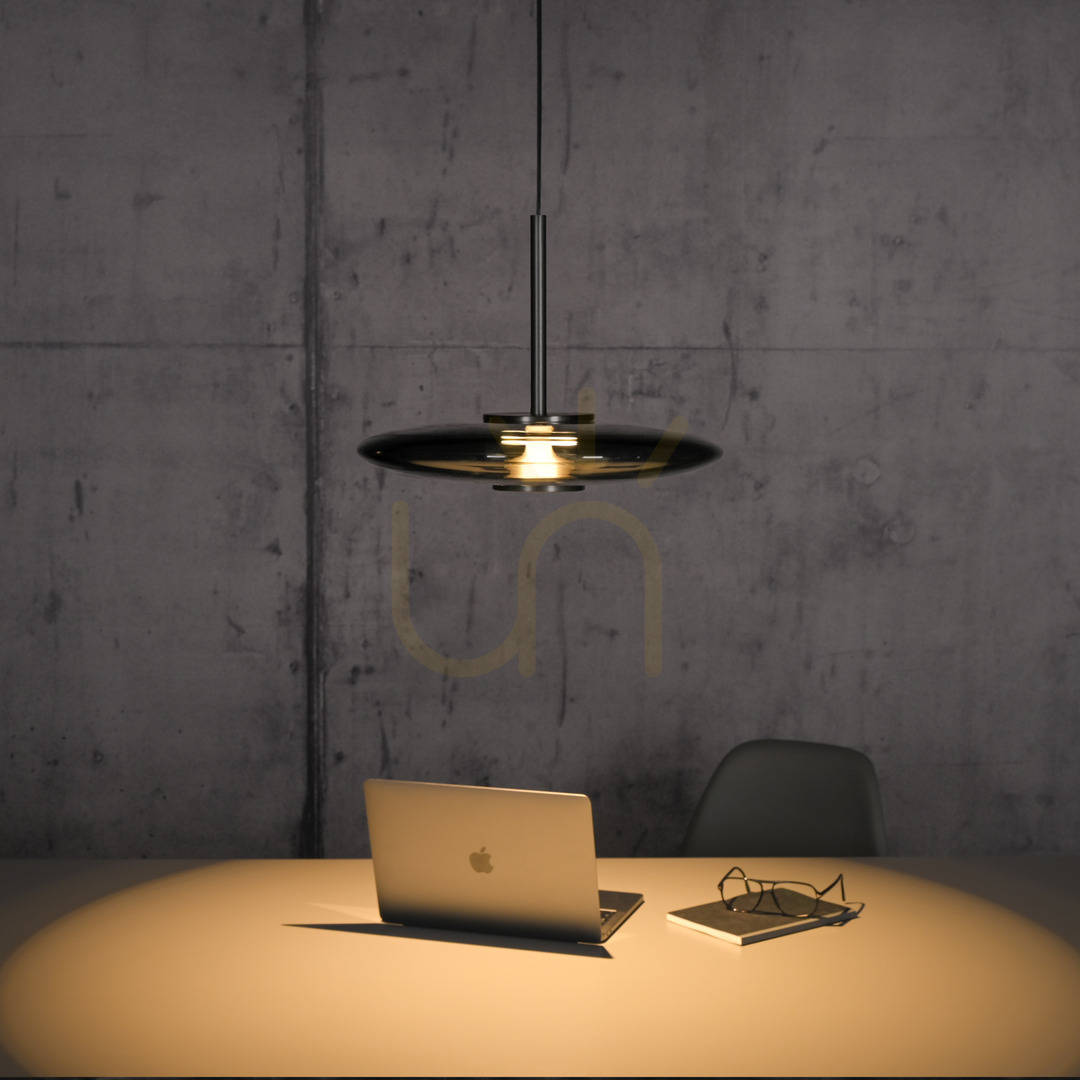 previzualizare Lampă suspendată PURE E-VITRUM 2084-15, gri, cu 2 LED-uri Lampă suspendată PURE E-VITRUM 2084-15, gri, cu 2 LED-uri