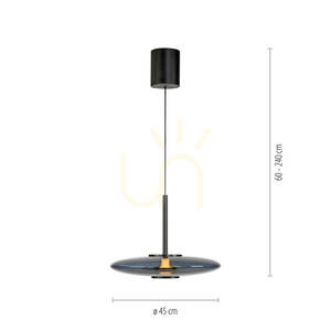 Lampă suspendată PURE E-VITRUM 2084-15, gri, cu 2 LED-uri 8 Lampă suspendată PURE E-VITRUM 2084-15, gri, cu 2 LED-uri small 8