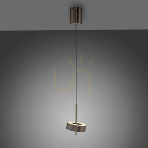 Q-ROTATE 2247-34 Maro, lampă suspendată cu 1 LED small 16