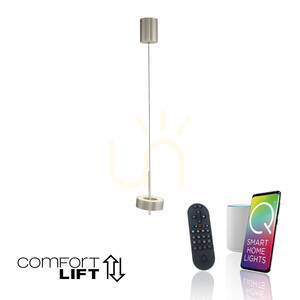 Q-ROTATE 2247-95 Argintiu, lampă suspendată cu 1 LED small 1