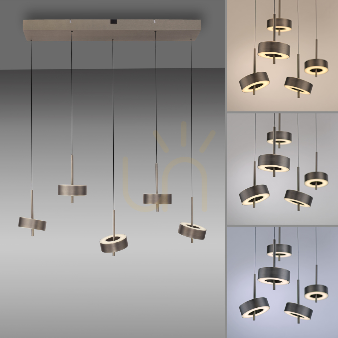 Verifica Q-ROTATE 2249-34 Lampa suspendată maro cu 5 LED-uri Q-ROTATE 2249-34 Lampa suspendată maro cu 5 LED-uri